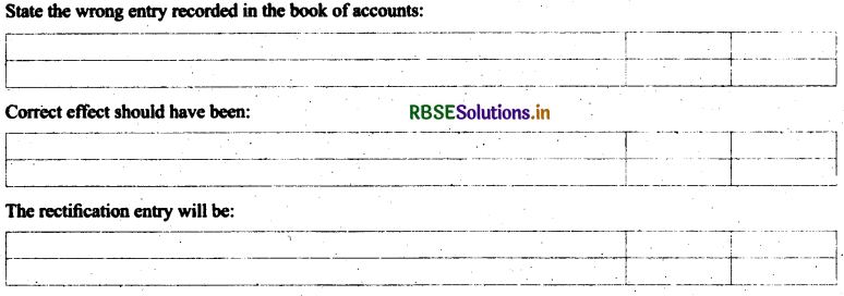 RBSE Solutions for Class 11 Accountancy Chapter 6 Trial Balance and Rectification of Errors 6