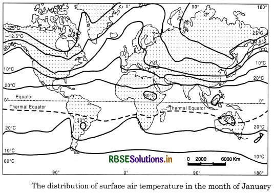 RBSE Solutions for Class 11 Geography Chapter 9 Solar Radiation, Heat Balance and Temperature 2