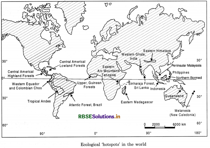 RBSE Solutions for Class 11 Geography Chapter 16 Biodiversity and Conservation 1