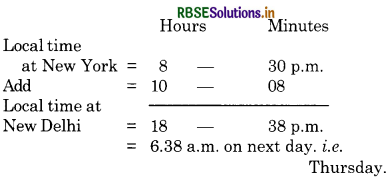 RBSE 11th Geography Practical Book Solutions Chapter 3 Latitude, Longitude and Time 9