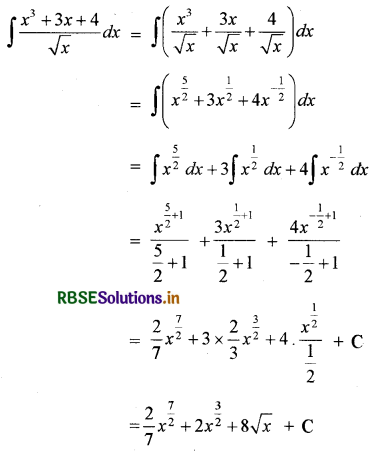 RBSE Solutions for Class 12 Maths Chapter 7 समाकलन Ex 7.1 7