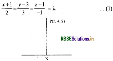 RBSE Class 12 Maths Important Questions Chapter 11 त्रिविमीय ज्यामिति 14