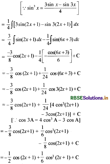 RBSE Solutions for Class 12 Maths Chapter 7 समाकलन Ex 7.3 4