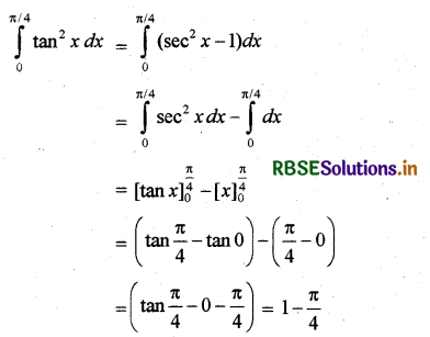 RBSE Class 12 Maths Important Questions Chapter 7 समाकलन 4
