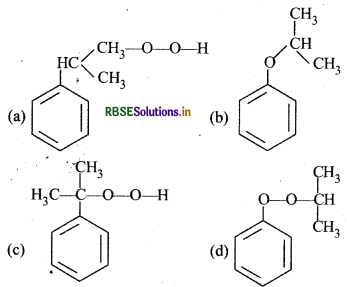 RBSE Class 12 Chemistry Important Questions Chapter 11 ऐल्कोहॉल, फीनॉल एवं ईथर 132