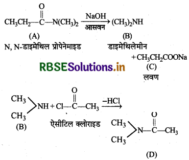 RBSE Class 12 Chemistry Important Questions Chapter 13 ऐमीन51