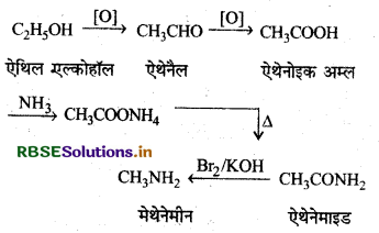 RBSE Class 12 Chemistry Important Questions Chapter 13 ऐमीन68