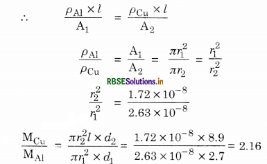 RBSE Solutions for Class 12 Physics Chapter 3 Current Electricity 10