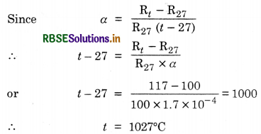 RBSE Solutions for Class 12 Physics Chapter 3 Current Electricity 4