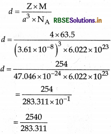 RBSE Solutions for Class 12 Chemistry Chapter 1 The Solid State 30