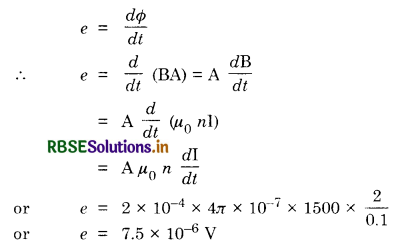 RBSE Solutions for Class 12 Physics Chapter 6 Electromagnetic Induction 4