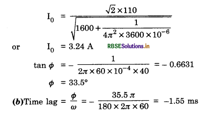 RBSE Solutions for Class 12 Physics Chapter 7 Alternating Current 7