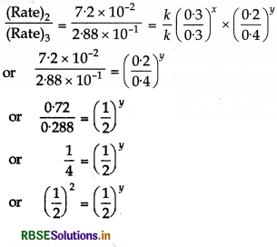 RBSE Solutions for Class 12 Chemistry Chapter 4 Chemical Kinetics 12