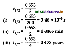 RBSE Solutions for Class 12 Chemistry Chapter 4 Chemical Kinetics 14