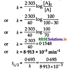 RBSE Solutions for Class 12 Chemistry Chapter 4 Chemical Kinetics 22
