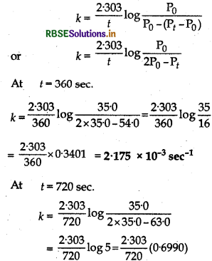 RBSE Solutions for Class 12 Chemistry Chapter 4 Chemical Kinetics 23