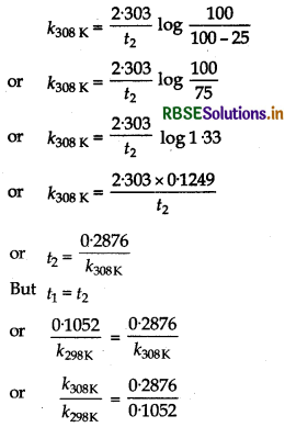 RBSE Solutions for Class 12 Chemistry Chapter 4 Chemical Kinetics 29