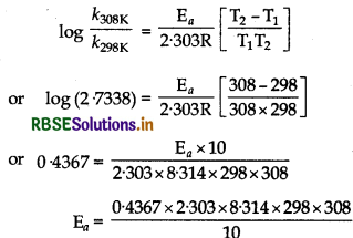 RBSE Solutions for Class 12 Chemistry Chapter 4 Chemical Kinetics 30