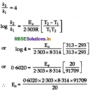 RBSE Solutions for Class 12 Chemistry Chapter 4 Chemical Kinetics 31