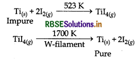 RBSE Solutions for Class 12 Chemistry Chapter 6 General Principles and Processes of Isolation of Elements 12