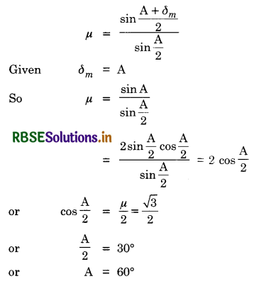 RBSE Solutions for Class 12 Physics Chapter 9 Ray Optics and Optical Instruments 37