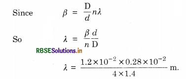 RBSE Solutions for Class 12 Physics Chapter 10 Wave Optics 1
