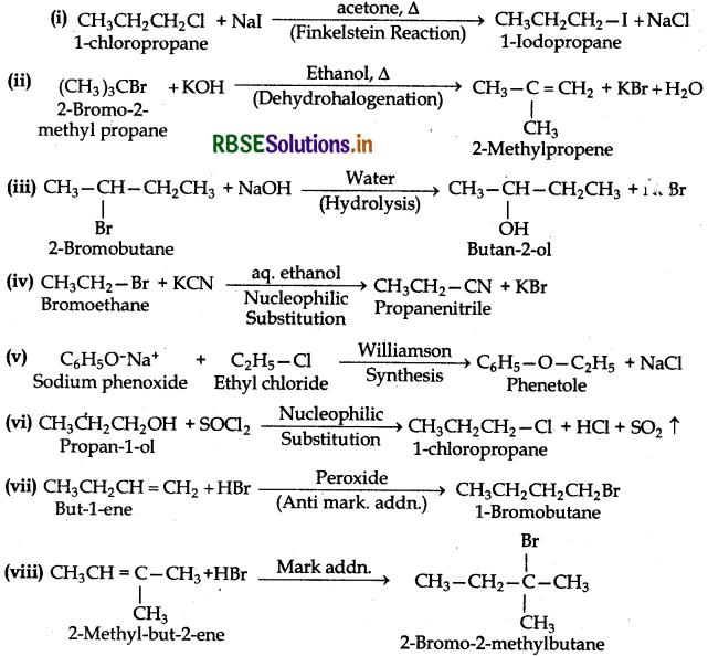RBSE Solutions for Class 12 Chemistry Chapter 10 Haloalkanes and Haloarenes 36