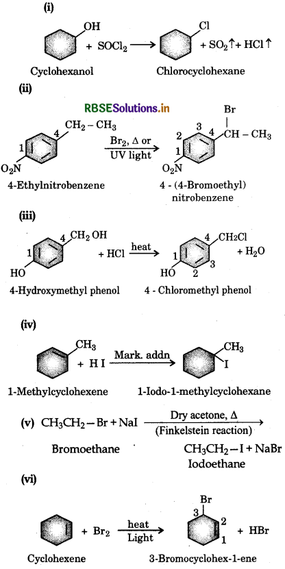 RBSE Solutions for Class 12 Chemistry Chapter 10 Haloalkanes and Haloarenes 7