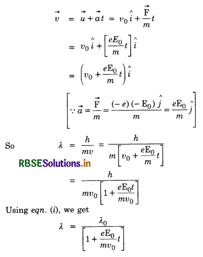 RBSE Solutions for Class 12 Physics Chapter 11 Dual Nature of Radiation and Matter 19