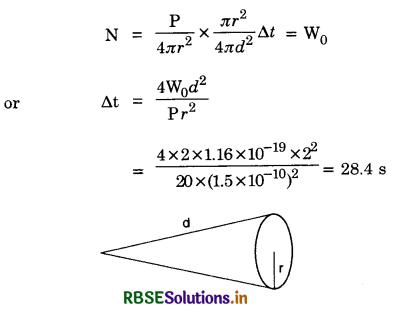 RBSE Solutions for Class 12 Physics Chapter 11 Dual Nature of Radiation and Matter 23