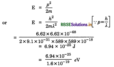 RBSE Solutions for Class 12 Physics Chapter 11 Dual Nature of Radiation and Matter 4
