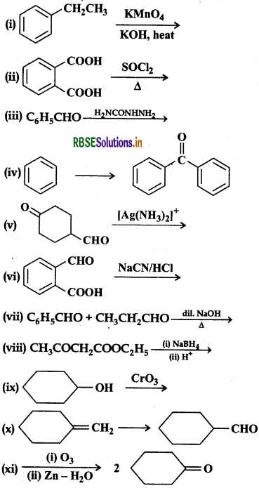 RBSE Solutions for Class 12 Chemistry Chapter 12 Aldehydes, Ketones and Carboxylic Acids 58