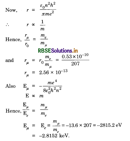 RBSE Solutions for Class 12 Physics Chapter 12 Atoms 7