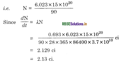 RBSE Solutions for Class 12 Physics Chapter 13 Nuclei 7