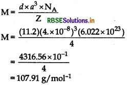 RBSE Class 12 Chemistry Important Questions Chapter 1 The Solid State 9