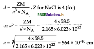 RBSE Class 12 Chemistry Important Questions Chapter 1 The Solid State 15