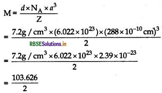 RBSE Class 12 Chemistry Important Questions Chapter 1 The Solid State 30