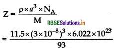 RBSE Class 12 Chemistry Important Questions Chapter 1 The Solid State 31