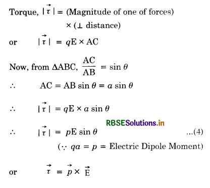 RBSE Class 12 Physics Important Questions Chapter 1 Electric Charges and Fields 18