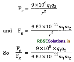 RBSE Class 12 Physics Important Questions Chapter 1 Electric Charges and Fields 22