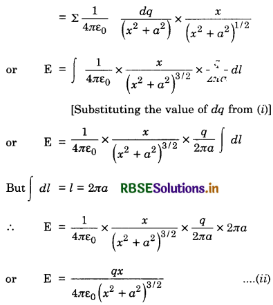 RBSE Class 12 Physics Important Questions Chapter 1 Electric Charges and Fields 35