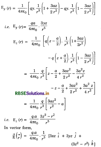 RBSE Class 12 Physics Important Questions Chapter 1 Electric Charges and Fields 59