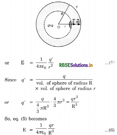 RBSE Class 12 Physics Important Questions Chapter 1 Electric Charges and Fields 76