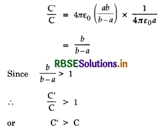 RBSE Class 12 Physics Important Questions Chapter 2 Electrostatic Potential and Capacitance 27
