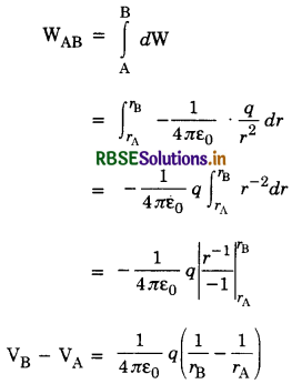 RBSE Class 12 Physics Important Questions Chapter 2 Electrostatic Potential and Capacitance 63