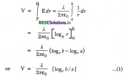 RBSE Class 12 Physics Important Questions Chapter 2 Electrostatic Potential and Capacitance 76