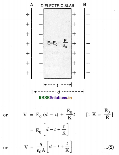 RBSE Class 12 Physics Important Questions Chapter 2 Electrostatic Potential and Capacitance 85
