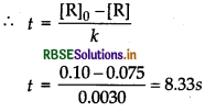 rbse class 12 chemistry important questions chapter 4 chemical kinetics 16