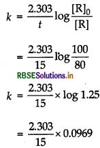rbse class 12 chemistry important questions chapter 4 chemical kinetics 30
