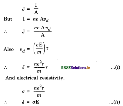 RBSE Class 12 Physics Important Questions Chapter 3 Current Electricity 25